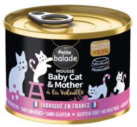 Pâtée pour chat Made in France - Mousse Volaille et au Foie